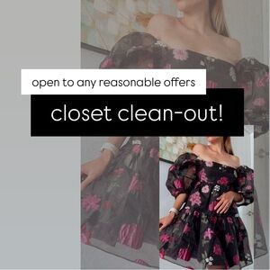 Closet clean-out!
✨ Please note: handmade items are excluded